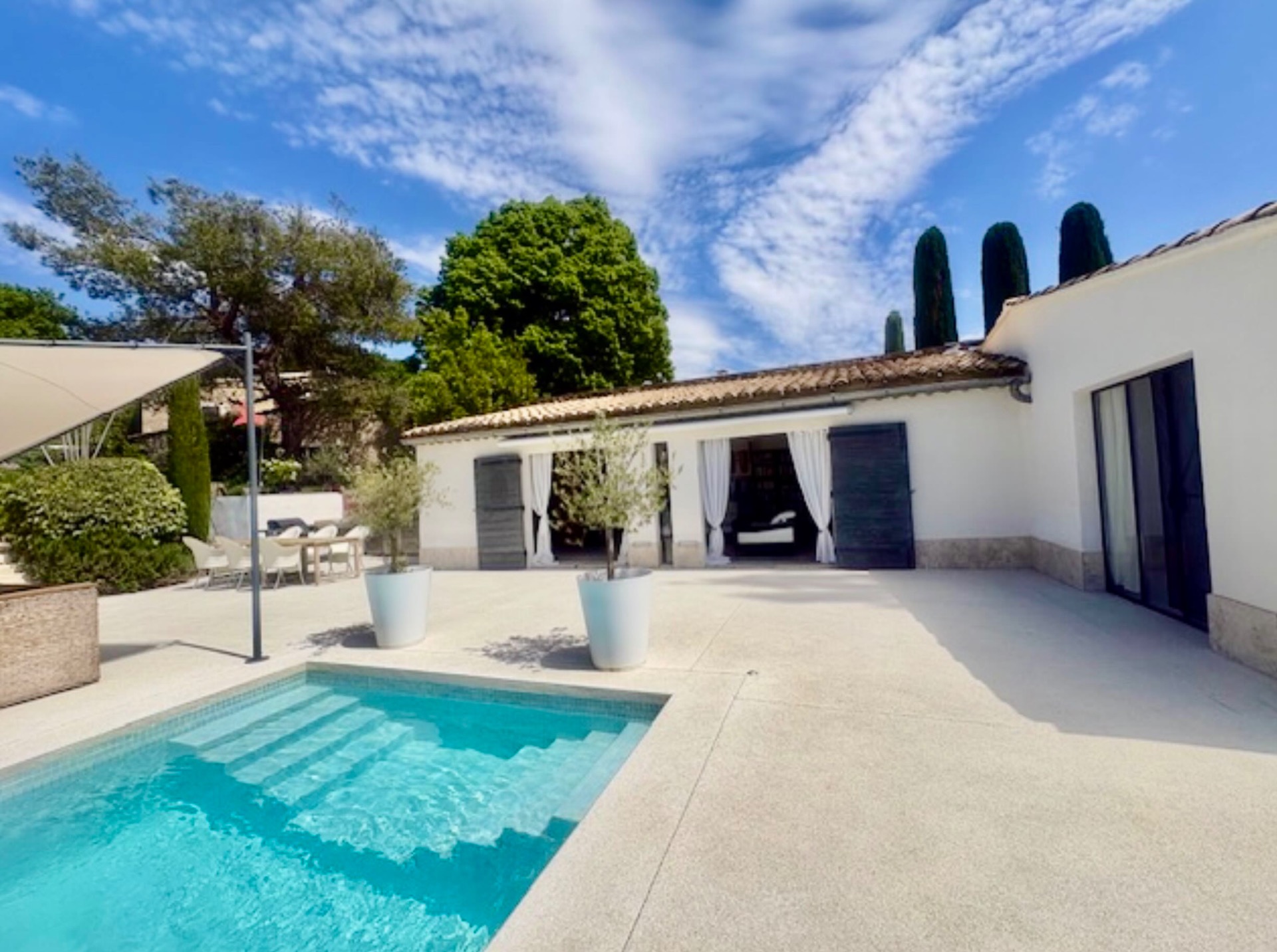 Maison Bertuli Plages pool-house, accès direct à la maison Oliviers